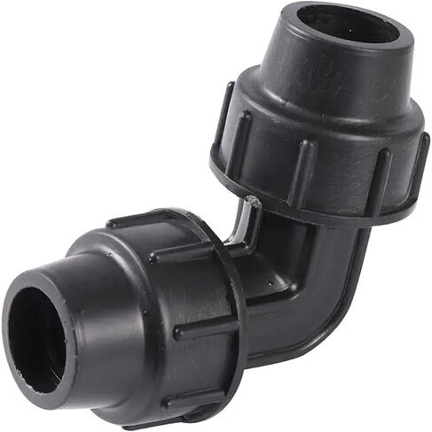 3/4 Inch 90 Degrees Pipe Joint Lock Nut Hose Bend Connectors Agriculture Drip Irrigation Fittings Pipe 1 Pc in Saudi Arabia