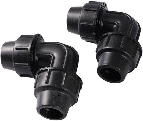 3/4 Inch 90 Degrees Pipe Joint Lock Nut Hose Bend Connectors Agriculture Drip Irrigation Fittings Pipe 1 Pc in Saudi Arabia