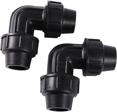3/4 Inch 90 Degrees Pipe Joint Lock Nut Hose Bend Connectors Agriculture Drip Irrigation Fittings Pipe 1 Pc in Saudi Arabia