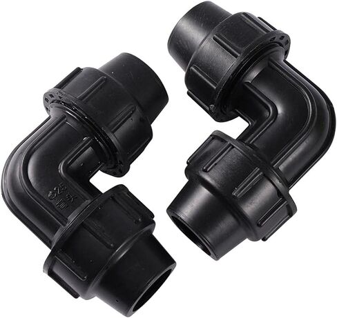 3/4 Inch 90 Degrees Pipe Joint Lock Nut Hose Bend Connectors Agriculture Drip Irrigation Fittings Pipe 1 Pc in Saudi Arabia