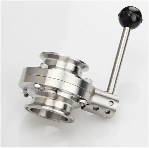 1.5"(38mm) Ferrule50.5mm Tri Clamp Butterfly Valve 304 Stainless Steel For Beer Dairy Product in Saudi Arabia