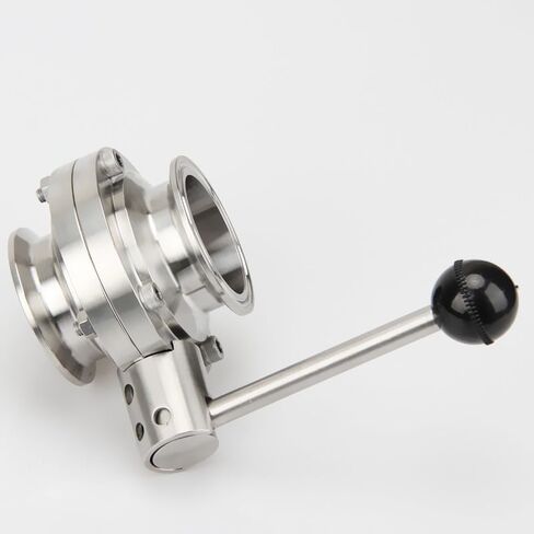 1.5"(38mm) Ferrule50.5mm Tri Clamp Butterfly Valve 304 Stainless Steel For Beer Dairy Product in Saudi Arabia