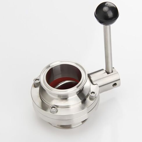 1.5"(38mm) Ferrule50.5mm Tri Clamp Butterfly Valve 304 Stainless Steel For Beer Dairy Product in Saudi Arabia