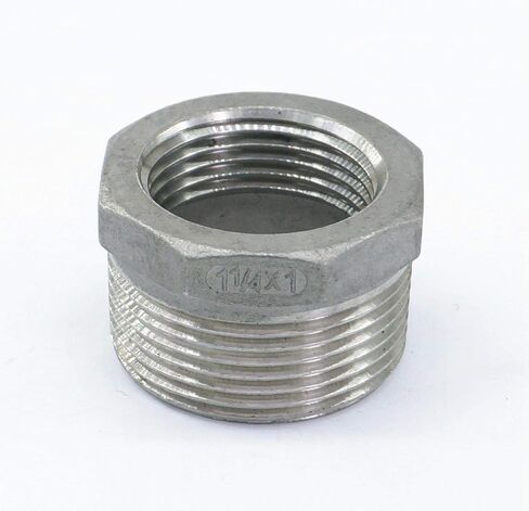 1-1/4" Male to 1" Female 304 Stainless Steel Reducer Reducing Bush Fitting in Kuwait