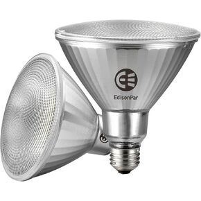 Full-Glass PAR38 LED Flood Light Bulbs Outdoor/Indoor Equivalent 300 Watt, 4000 Lumens Ultra Bright, Non-Dimmable Waterproof 5000K Daylight, 2-Pack in Kuwait