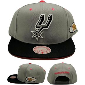Mitchell & Ness San Antonio Spurs New HWC The Champs NBA Finals 2003 2Tone Gray Teal Era Snapback Hat Cap in Kuwait