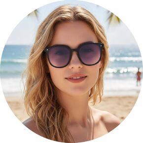 نظارات شمسية قابلة للطي للرجال والنساء، نظارات شمسية صغيرة للجنسين مع تصميم إطار قابل للطي للسفر في الهواء الطلق والاستخدام اليومي in Kuwait