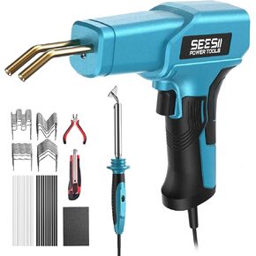 SEESII 150W Plastic Welder Welding Kit, 2 in 1 Hot Stapler Plastic Repair Kit with 60W Soldering Iron, Staples, 20PCS Plastic Rods & Pliers for Car Bumper Crack, Kayak, Dashboard, Plastic Toys Repair in Kuwait