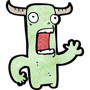 Magnet Cartoon Crazy Little Monster Car Magnetic Vinyl Bumper Sticker 5'' x 4'' in Kuwait