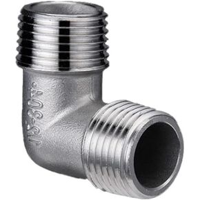 1/4 "3/8" 1/2 "3/4" 1 "الكوع 90 درجة بزاوية 304 الفولاذ المقاوم للصدأ الذكور تركيب الأنابيب الملولبة (1/4") in Kuwait