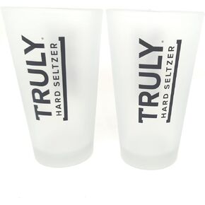 Truly Hard Seltzer Signature Frosted Pint Glass - Set of 2 in Kuwait
