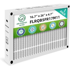 ترقية فلتر بديل FLRQB5FR17M11 MERV 11 متوافق مع فلتر الهواء Trane TFM175B0FR0 FLRQB5FR17M13، 16.7 بوصة × 26 بوصة × 4.7 بوصة لفلتر وسائط QuikBox، عبوة من قطعتين in Kuwait