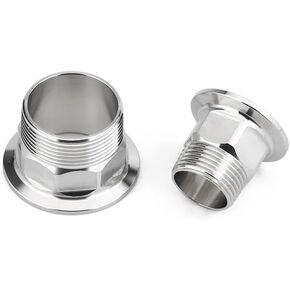 Hex 1/4" 3/8" 1/2" 3/4" 1" 1-1/2" 2" BSPT Male x 0.5" 1.5" 2" Tri Clamp Connector Pipe Fitting 304 316L Stainless Steel(DN15 1l2 BSPT K34) in Kuwait