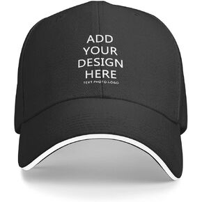 Custom Hat Design Your Own, Personalized Classic Hats for Men Women,Customizable Baseball Cap Dad for Outdoor Adjustable in Kuwait