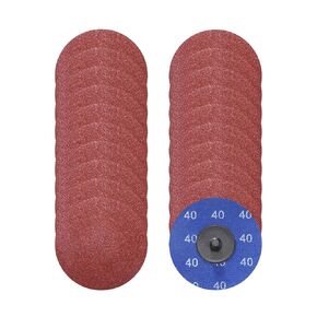 25 Pcs Aluminum Oxide Die Grinder Sanding Disc 3", 180 Grit Quick Change Surface Conditioning Discs for Surface Prep Deburr Polish Rust Paint Removal, Red in Saudi Arabia