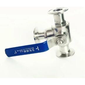 صالح 19 مللي متر 3/4 "الأنابيب OD x 1.5" ثلاثي المشبك L-ميناء الكرة صمام SUS 316L الفولاذ المقاوم للصدأ تخمير البيرة المنزل مصنع in Kuwait
