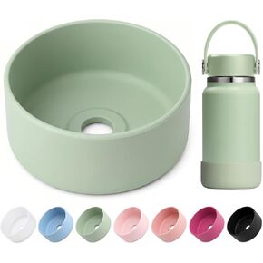 حذاء من السيليكون متوافق مع زجاجة Hydro Flask Micro سعة 6.7 أونصة، غطاء حماية سفلي مضاد للانزلاق وتقليل الضوضاء، ملحقات زجاجة مياه صغيرة خالية من مادة BPA in Kuwait