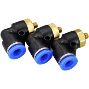 10 Pcs of PL6-M5, 6mm Push In One Touch Connector M5 Thread Pneumatic Quick Fittings in Saudi Arabia