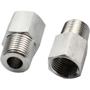 1/8 "1/4" 3/8 "1/2" BSPP أنثى إلى ذكر 304 الفولاذ المقاوم للصدأ المخفض جلبة تركيب الأنابيب موصل مقرنة قياس الضغط العالي (3l8 BSPP - M16x1.5) in Kuwait