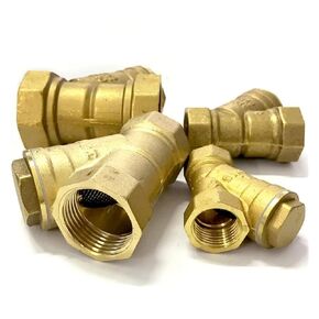 1PC 1-1/4" Female Inline Y Mesh Strainer Threads Filter Brass Filter Valve in Kuwait