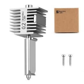 مختبر الخيزران الأصلي/BambuLAB A1 Mini، A1 طقم Hotend من الفولاذ المقاوم للصدأ مع فوهة من الفولاذ المقاوم للصدأ 0.2 مم، نهاية ساخنة للطارد المعدني بالكامل، استبدال كتلة التسخين (A1 غير القابل للصدأ 0.2 مم) in Kuwait