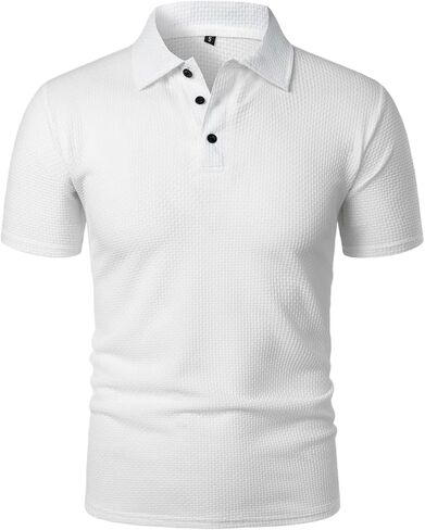 نسيم قمصان بولو للرجال البيرة البطن محكم قصيرة الأكمام Wearbreeze قمصان عادية الياقة سريعة الجافة قميص جولف in Kuwait
