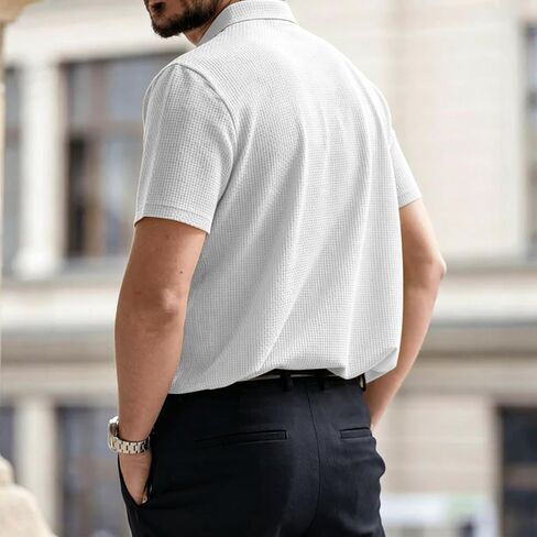 نسيم قمصان بولو للرجال البيرة البطن محكم قصيرة الأكمام Wearbreeze قمصان عادية الياقة سريعة الجافة قميص جولف in Kuwait