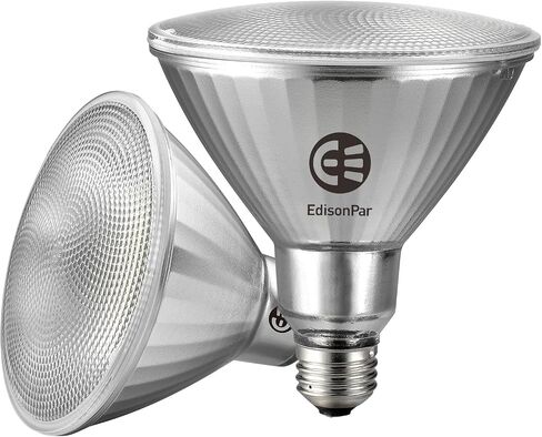 Full-Glass PAR38 LED Flood Light Bulbs Outdoor/Indoor Equivalent 300 Watt, 4000 Lumens Ultra Bright, Non-Dimmable Waterproof 5000K Daylight, 2-Pack in Kuwait