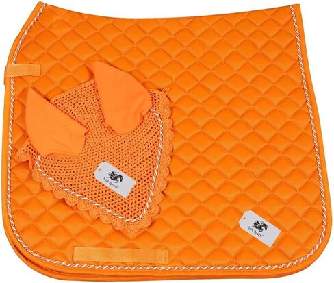 مجموعة وسادات سرج ترويض الخيول مع غطاء أذن متطابق مقاس الحصان الإنجليزي بالكامل in Kuwait