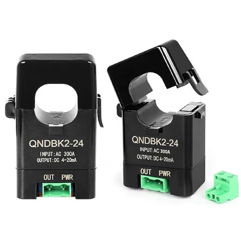 QNDBK2-16 AC 5A 10A 20A 50A 100A 200A الإخراج 4 20mA سبليت الأساسية الارسال الحالي ct المشبك محول التيار الاستشعار 4-20mA (AC 300A 4-20mA QNDBK2-24) in Kuwait