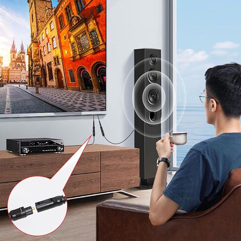 كابل بصري صوتي رقمي، صوت واضح، تداخل أقل، تصميم مبتكر، 1 في 2 مخرجات، مقسم بصري in Kuwait