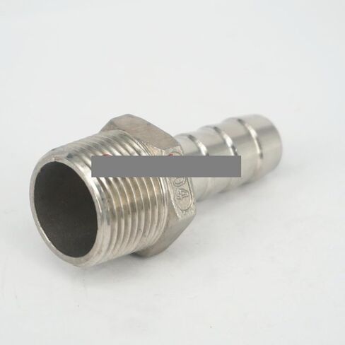 3/8" BSPT Male x 10mm Hose Barbed 304 Stainless Steel Pipe Fitting Hose tail Connector 230 PSI in Kuwait