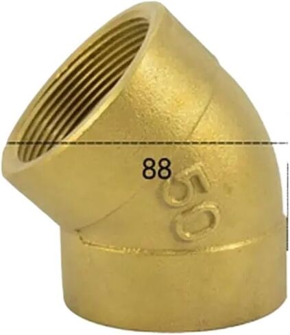 2" BSPP Euqal Female Brass 45 Degree Elbow Pipe Fitting Coupler Connector Water Gas Oil in Saudi Arabia