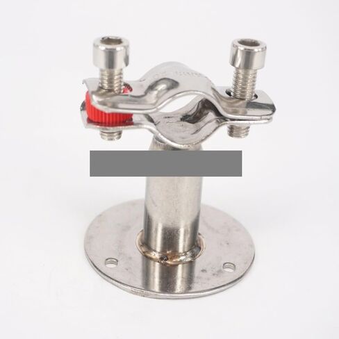 45mm 304 Stainless Steel Pipe Clamp Clip Support bracket with base plate Pole Length 100mm in Kuwait