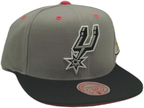 قبعة ميتشل آند نيس سان أنطونيو سبيرز الجديدة HWC The Champs NBA Finals 2003 2Tone Grey Teal Era Snapback Hat in Kuwait