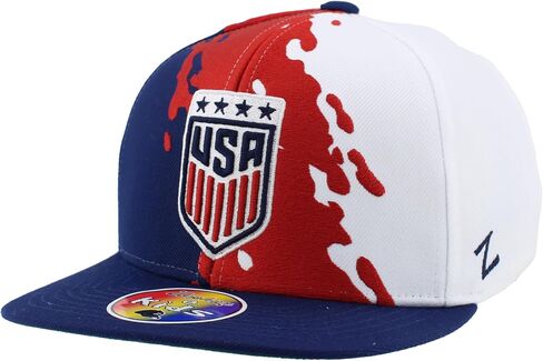 قبعة كرة قدم للسيدات مرخصة رسميًا من USWNT للشباب، فرشاة مسطحة ذات تصميم ريترو in Kuwait