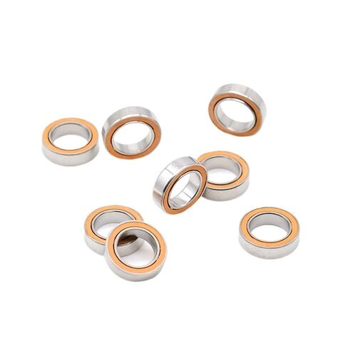 Bimetal Seal Shield Micro deep Groove Bearing 10pcs SMR117-2RS 7X11X3mm Stainless Steel Ceramic Without Grease Fast Turning in Kuwait