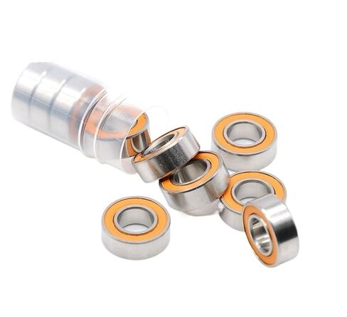 ثنائية المعدن ختم درع مايكرو الأخدود العميق تحمل 1 قطعة S687 2RS CB 7x14x5 مللي متر ABEC-7 الفولاذ المقاوم للصدأ الهجين السيراميك الكرة دون الشحوم تحول سريع in Kuwait