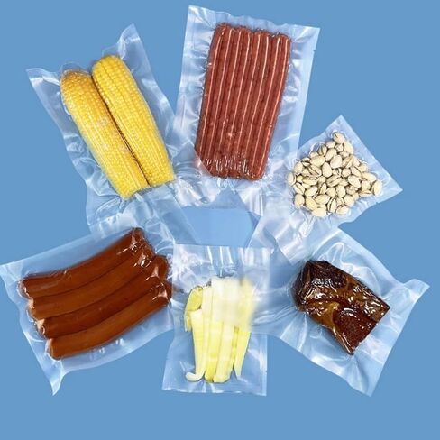 100Pcs Vacuum Food Storage Bags, 3 Sizes Reusable Vacuum Sealed Bags for Food Storage, Vacuum Cooking, Fruit Fresh Keeping, Kitchen Supplies(XL) in Kuwait