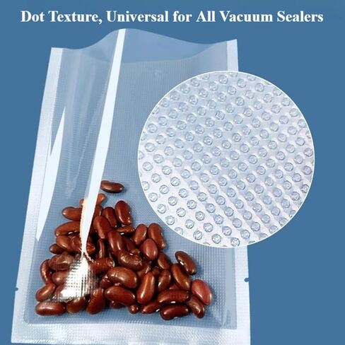 100Pcs Vacuum Food Storage Bags, 3 Sizes Reusable Vacuum Sealed Bags for Food Storage, Vacuum Cooking, Fruit Fresh Keeping, Kitchen Supplies(XL) in Kuwait