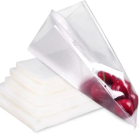 100Pcs Vacuum Food Storage Bags, 3 Sizes Reusable Vacuum Sealed Bags for Food Storage, Vacuum Cooking, Fruit Fresh Keeping, Kitchen Supplies(XL) in Kuwait