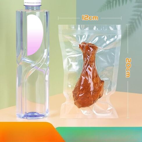 100Pcs Vacuum Food Storage Bags, 3 Sizes Reusable Vacuum Sealed Bags for Food Storage, Vacuum Cooking, Fruit Fresh Keeping, Kitchen Supplies(XL) in Kuwait