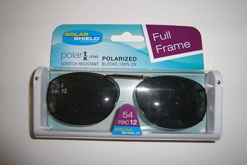 Solar Shield 54Rec12 full frame Gray lens Polarized Clip On Sunglasses in Kuwait