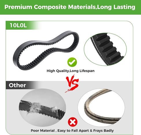 10L0L Golf Cart Clutch Drive Belt for Yamaha G1 G3 2 Cycle Gas Models 1978-1989,OEM# J10-46241-00-00, J17-46241-00-00 in Kuwait