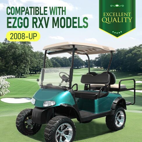 WUTIST الجزء السفلي من المقعد الأمامي ومسند ظهر المقعد متوافق مع موديلات عربة الجولف EZGO RXV 2008-Up وظهر المقعد الأمامي والوسادة in Kuwait