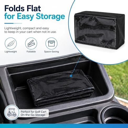 Golf Cart Touchscreen Cover, Clear Touchable Waterproof Screen Protector Compatible with Evolution & Denago, Golf Cart Accessories Dustproof Sun Heat Shield, Elastic Opening in Kuwait