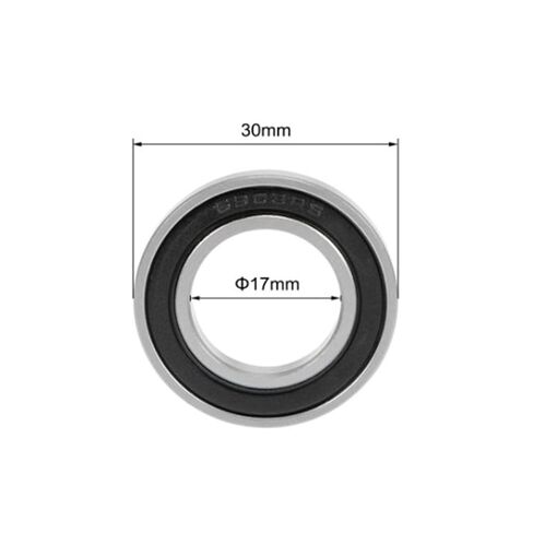 Small Sealed Steel Ball Bearing 6903-2RS Bearing ABEC-1 (30Pcs) 17X30X7mm Thin Section 6903 2RS Ball Bearings in Kuwait