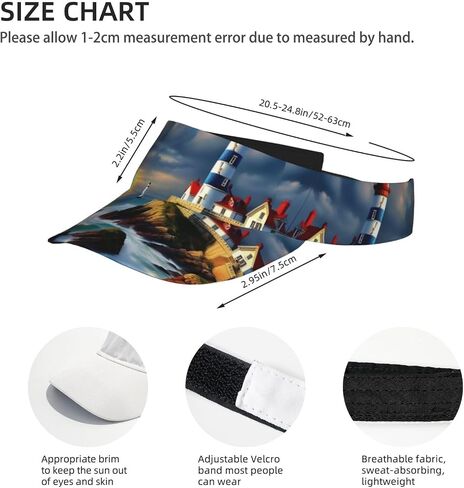 قبعة منارة الماس مطبوعة قابلة للطي للوقاية من الشمس، خفيفة الوزن وقابلة للتعديل، قبعة واقية من الشمس، قبعة رياضية خارجية للبالغين باللون الأسود in Kuwait