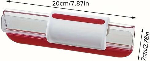 Generic 1pc Cherry Tomato Slicer and Grape Slicer, MultiFunctional Grape Cutter, Small Fruit Cutter, Kitchen Tools, Red, Stainless Steel and Plastic in Kuwait