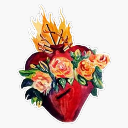 Immaculate Heart of Mary Virgin Mary Bumper Sticker Vinyl Decal 5" in Kuwait